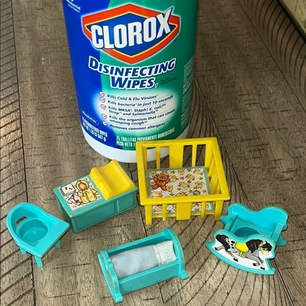 Vintage 1972 made in USA 🇺🇸 Fisher Price Nursery Set